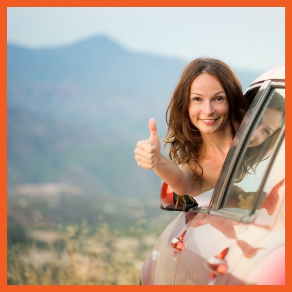 Lease Worry Free Woman in Car